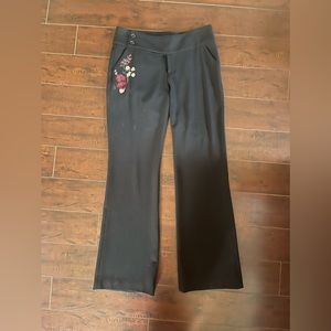 Arden B embroidered pant